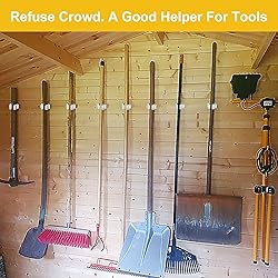 Verdenu 10 Pack Broom Holder Wall Mount, Mop and