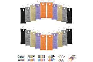 MYBMHTNB Bamboo Charcoal Bags Odor Absorber 20 Pack×50g Bamboo Charcoal Air Purifying Bags, for Car Air Fresheners, Odor Eliminator for Home，Shoe Deodorizer - Colorful-Activated Charcoal Odor Absorbers