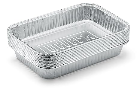 Weber 6415 Alu-Tropfschalen klein, 10 Stück