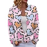 pezcbokt Valentines Sweater Women, Heart Sweater for Women, Crew Neck Ribbed Sweaters Cute Lightweight Knit Cardigan Sweaters