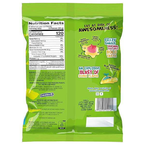 CHEWZME TANGY TURTLZ GUMMIES, INDIVIDUALLY WRAPPED TURTLE SHAPED JELLY-FILLED GUMMY AND CHEWY CANDY IN ASSORTED FLAVORS, 8.46 OUNCE (PACK OF 1)