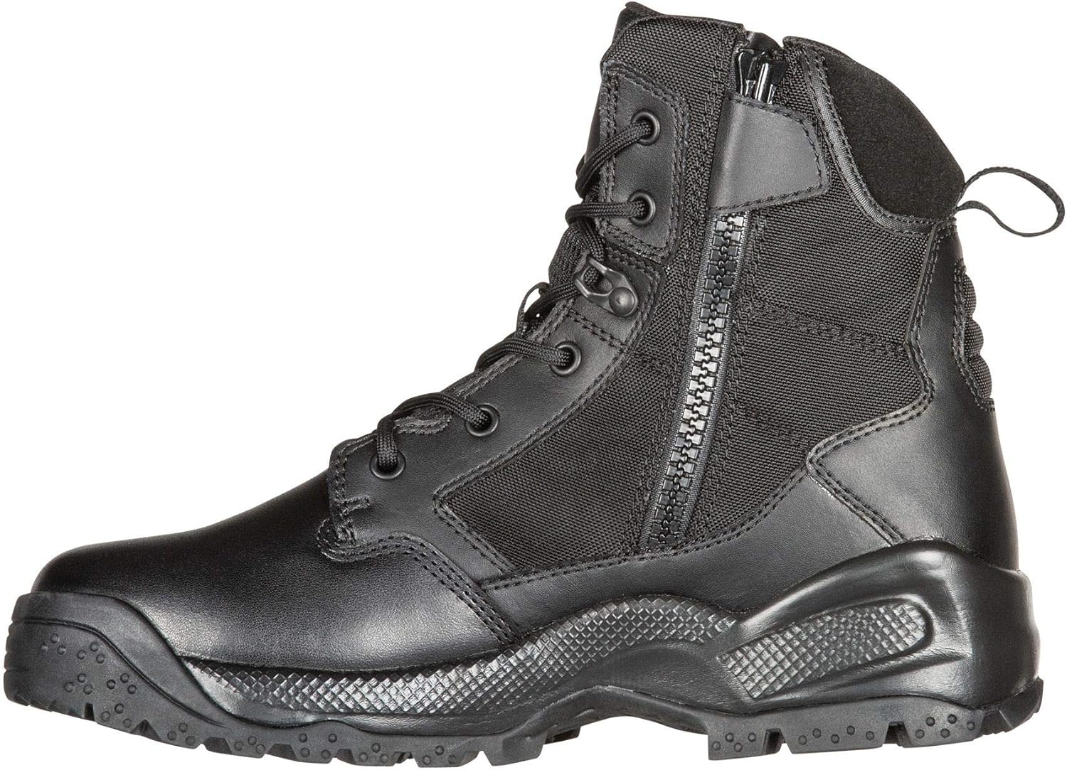 5.11 Men's ATAC 2.0 6" Tactical Side Zip Military Boot, Style 12394, Black: Shoes