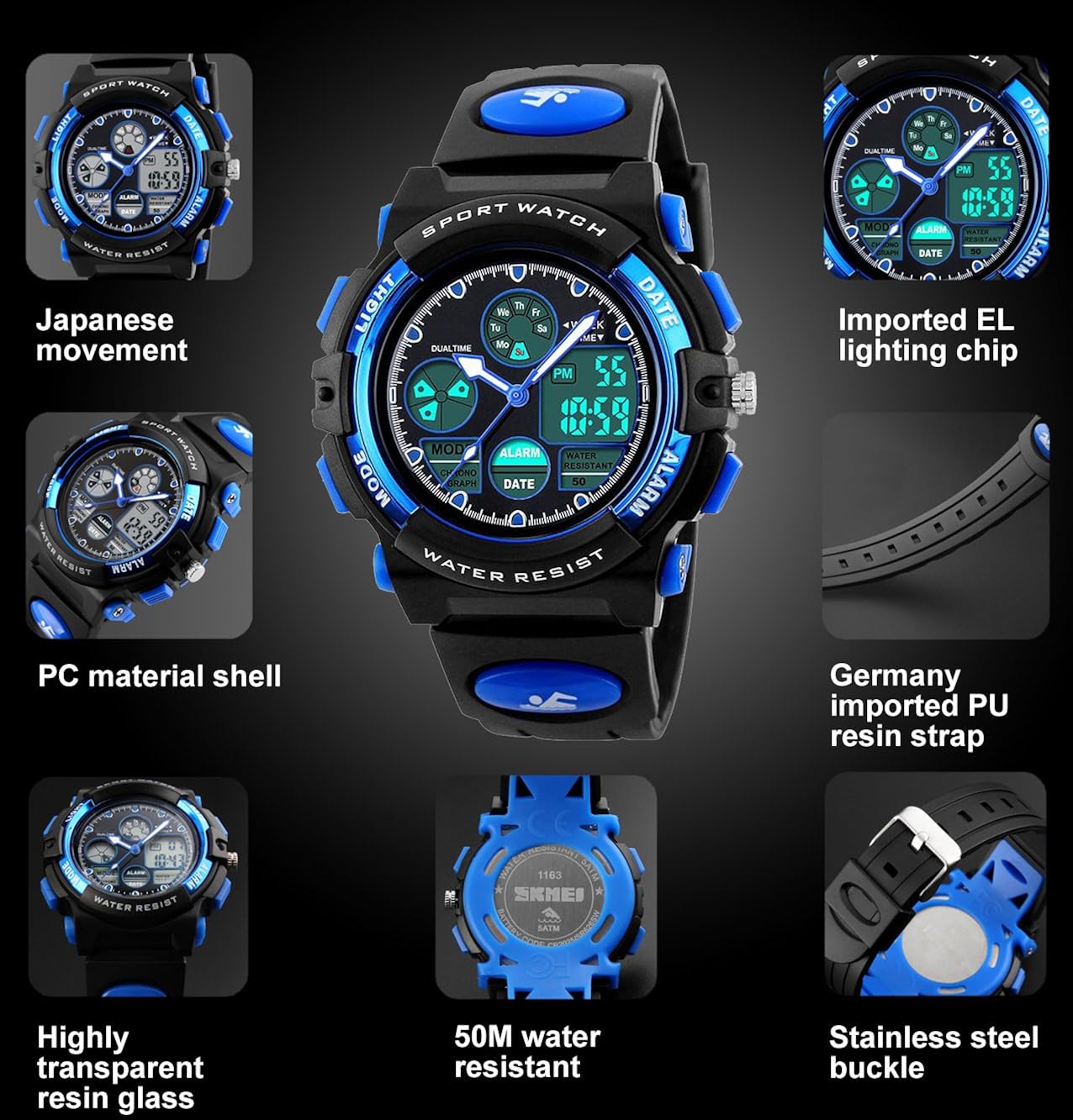 skmei sport watch 1163 instructions