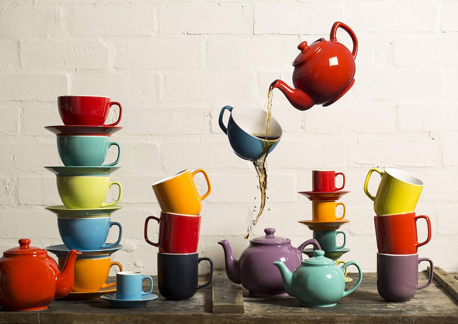 Price & Kensington Brights Red 2Cup Teapot, Ceramic, Multi-Colour, 2 Cup - Image 3