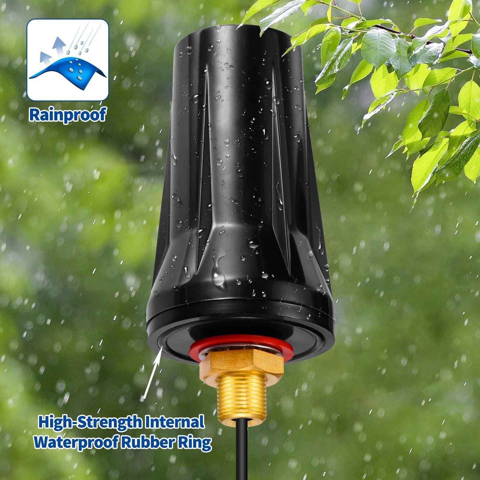 Bingfu 4G LTE Antenne Outdoor 5dBi SMA Stecker Antenne Außenwandmontage wasserdichte für 4G LTE Router Gateway Modem Hotspot Trail Kamera Smart Home Energie Monitor 6