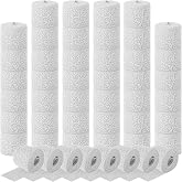 ZUQIAN 48 Pack Plaster Cloth Rolls Bulk, Each Roll 2&rdquo;x 108&rdquo; Cloth Gauze Bandage, Plaster of Paris Strips for Crafts, Modeling, Belly Cast, Masks, Scenery (2In x 9Ft/ 3Yd)