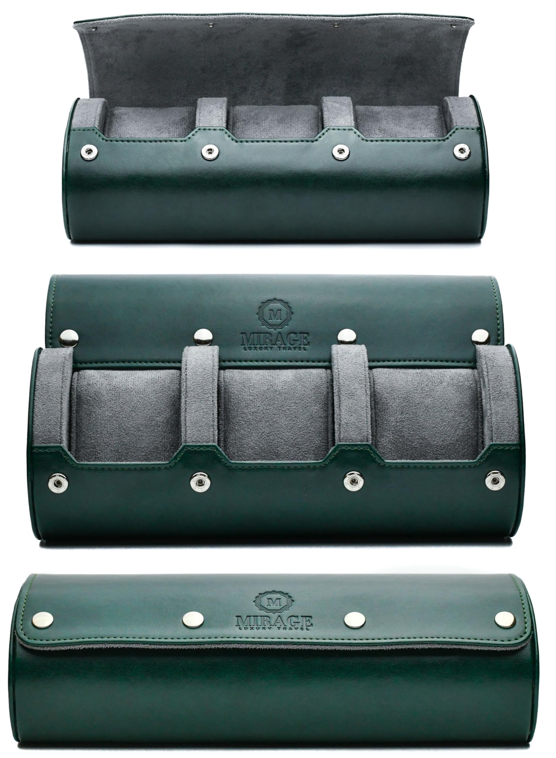 Watch Case for Men - Watch Roll Travel Case - Storage Organizer and Display - Mirage Watch Roll Case…