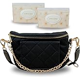 Lion & Light® Crossbody Bags for Women | Small Diaper Bag 7"x11" | Small Crossbody bag | Water-resistant Crossbody purse | Sling Bag with Two Straps and Wipe Holder | Fanny Packs for women
