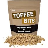 Crunchy English Toffee Bits, Butter Toffee Chips 6 Oz | For Baking and Desserts, Ice Cream, Candy Making and Coffee Frappes, Sweet Crispy Toffee Pieces