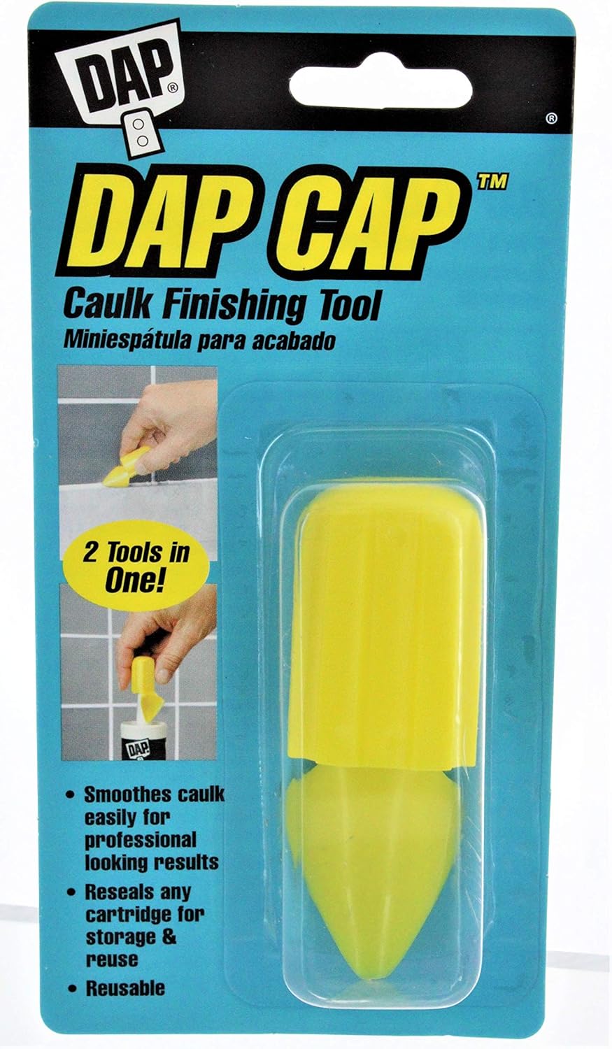 Dap 18570 Dap Cap Caulk Finishing Tool, Yellow 12 Pack Amazon.co.uk