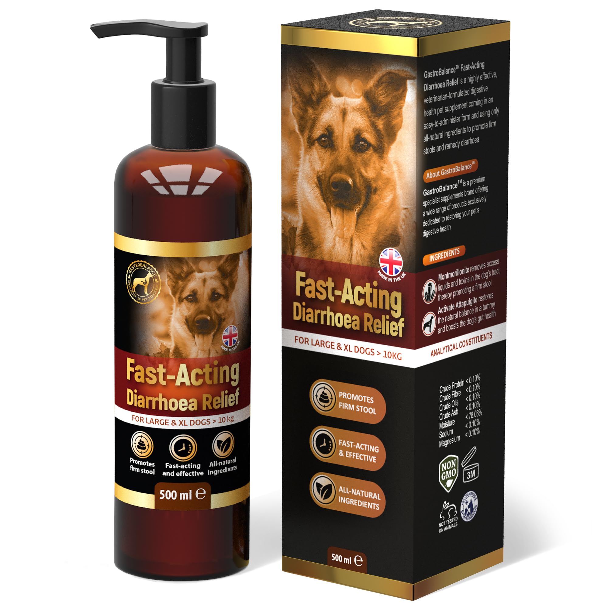 GastroBalance fast-acting diarrhoea relief for dogs – Natural dog diarrhea treatment with immediate results (for large dogs > 10 kg)