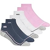 DKNY womens 6 Pack Sport High Quarter Crew Socks