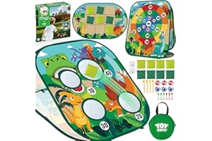 TOY Life Toddler Outdoor Toys for Kids Ages 4-8, Bean Bag Toss, Outside Yard Games for Kids Cornhole, Indoor Lawn Backyard Games Birthday Family Party Toddler Game, Gift for Boys 3 4 5 6 7