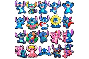 Wlyosvje 20Pcs Cartoon Shoe Charms for Clog Sandals, Cute Shoes Decoration Charms for Teen Adults