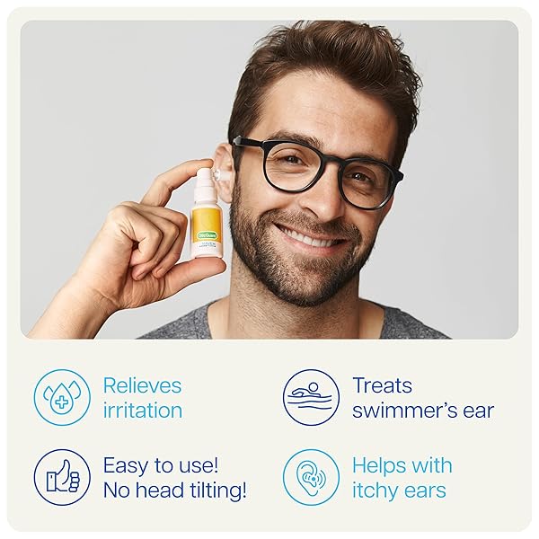 NAVEH PHARMA OTIC GUARD – NATURAL EAR SPRAY DROPS | ORGANIC HERBAL SWEET OIL BLEND 3 IN 1| ITCHY EAR, SWIMMER’S EAR, & EAR WAX REMOVAL | CLOGGED EARS | 0.5 FL OZ
