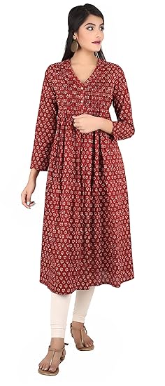 Women's Pleated Kurta