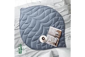 Kaisa Weighted Lap Blanket 7lbs 41'' x 53'', 100% Rayon Made from Bamboo, Weighted Blanket for Adults, Cozy Breathable Heavy Blankets for Relax, Machine Washable, Gray