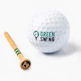Green Swing 70mm Bamboo Golf Tees 30pcs Natural Biodegradable view 7