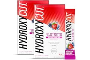 Hydroxycut Drink Mix, Wildberry Blast - 21 Travel-Size Packets, Pack of 2 - Zero Calories, Zero Sugar - Boost Metabolism, Burn Calories, Increase Energy - for Women & Men