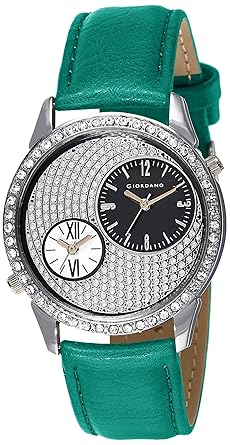 Giordano Analog Silver Dial Womens Watch - 60070-01-55