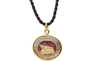 Artschatz Weekday Birthday Buddha Golden Colorful Thai Pendant, Amulet, Necklace, Charm, Sunday, Monday, Tuesday, Wednesday, Thursday, Friday, Saturday