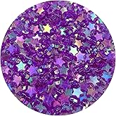 Daiyifiy 400Pcs Acrylic Star Beads, Purple AB, Star Shape, Loose Beads for Jewelry Making DIY Bracelet Earring Necklace Key Chains