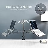 VIVO STAND-V001L Single Laptop Desk Mount Fully Adjustable with C Clamp view 4