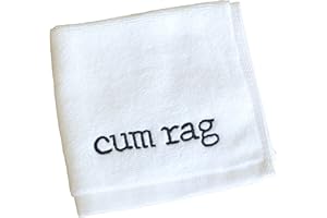 MANGO CO. Embroidered Cum Rag Towel - Naughty Adult Humor Gift for Bachelorette and Bachelor Parties