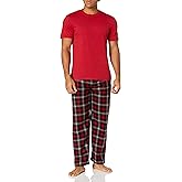 Varsity Men's Knit Fleece Pant and Jersey Top Pajama Set