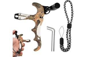 GLKTRS Bow Release for Compound Bow, Archery Release Trigger, 360° Rotatable Thumb Release for Compound Bow