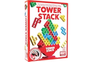 Tower Stack by Relatable, Exciting Game for Kids & Adults Family Game Night, Great Building Toys Kids Games, Includes 44 Card