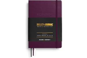 LEUCHTTURM1917 The Official Bullet Journal Edition 2 - Notebook Built for BuJo, Medium A5 204 Pages of 120gsm Paper, with Buj