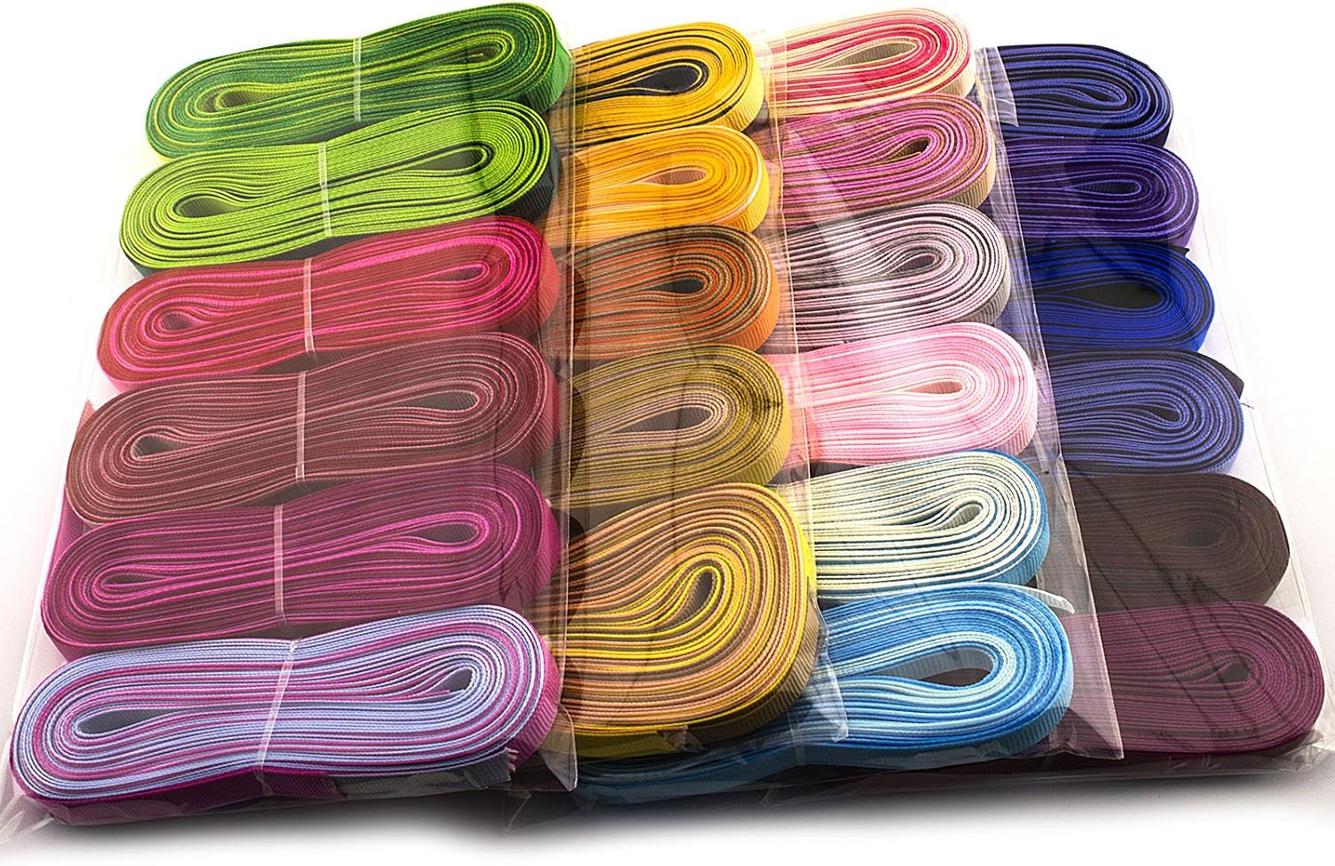 Summer-Ray 235 Yards (47 x 5 Yards) Grosgrain Ribbon 3/8 inch (10mm) Mixed Colours Value Pack, Multicolor - Image 3