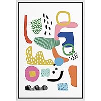 SIGNWIN Framed Canvas Wall Art Boho Decor Illustration Canvas Prints Home Artwork Decoration for Living Room,Bedroom - 16x24 inches