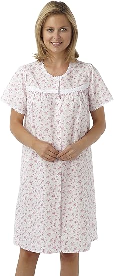 button through nightdress