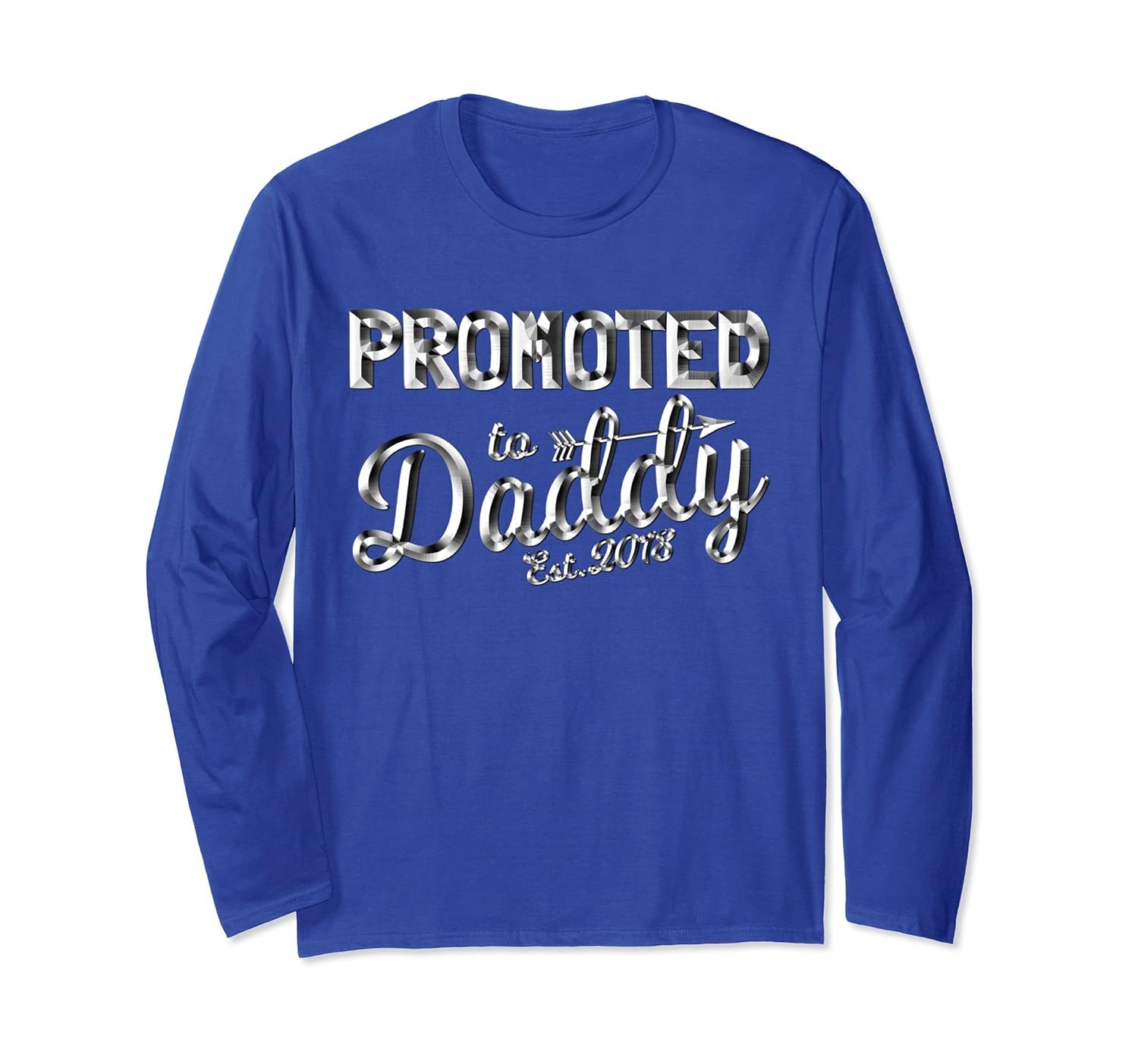 Get Promoted To Daddy Est. 2018 Long Sleeve Baby Shower Gift-anz