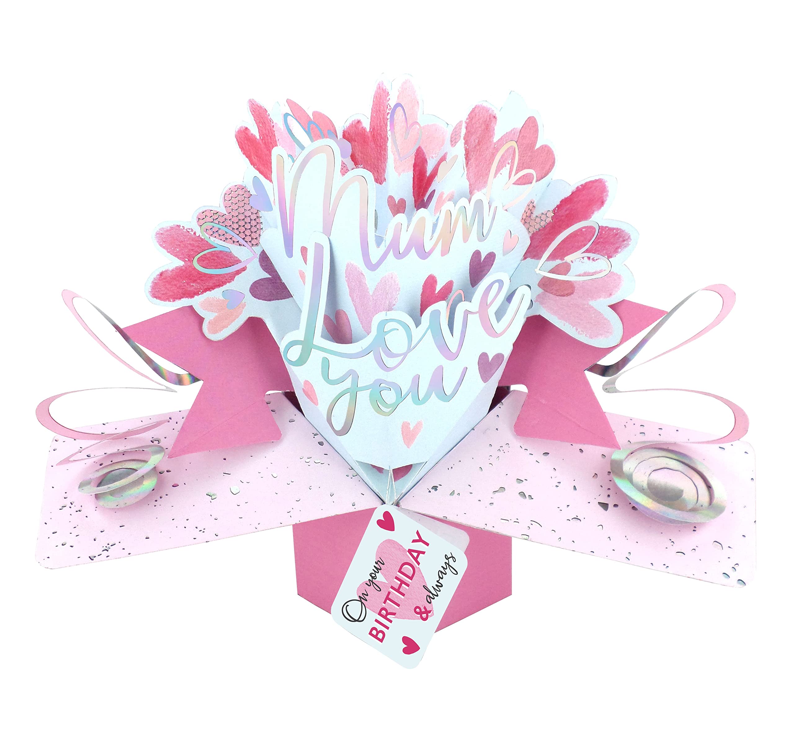 Mum Love You Birthday Pop-Up Greeting Card Second Nature 3D Pop Up Cards MPOP027BD