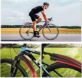 Ledeak Bike Mudguard Set 20-26 Inch Adjustable Front Rear Fenders Red view 6