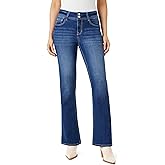 Angels Forever Young Womens Everflex Curvy Bootcut Mid-Rise Bling Jeans (Available in Plus Size)