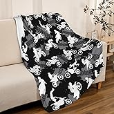SUPERICH Motorcycles Dirt Bike Gift - Soft Fleece Throw Blanket, Cozy Flannel, Air Conditioning, 50x40 in for Kid