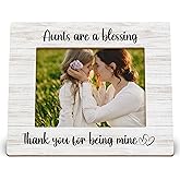 DIENADFX Aunt Aunts Picture Frame, Mothers Day Christmas Birthday Thank You Aunt Gifts Gift Ideas for Aunt Aunts Women from Nephew Niece Kids, Aunt are a Blessing Photo Frame Frames for 5x7 Photos