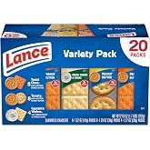 Lance Assorted Sandwich Crackers, 20 Count Variety Pack