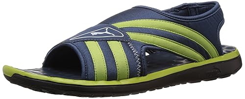 lime green puma slides