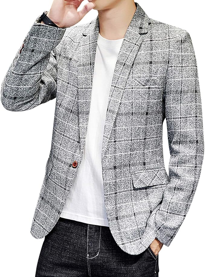 Amazon Ayistelu ジャケット メンズ 秋冬 テーラードジャケット ビジネス スーツ カジュアル ジャケット おしゃれ スリム おおきいサイズ コート ジャケット 通販