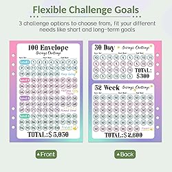 Sooez 100 Envelopes Money Saving Challenge, Savings
