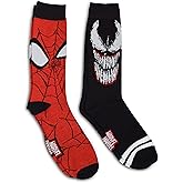 Marvel Spiderman Spider-Man Venom Costume 2 Pack Casual Crew Sock