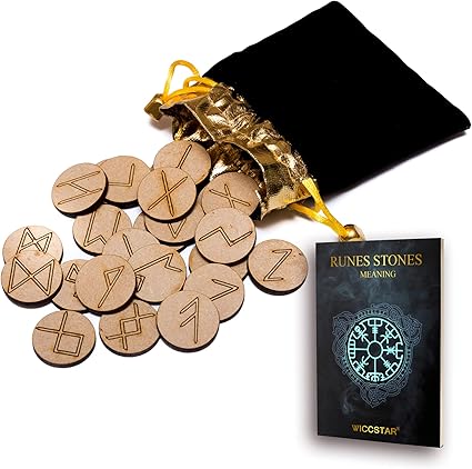 Wiccan Star Runen Steine Set 25 Stuck Mit Geschenkbeutel Mit Bedeutung 5 Runen Orakel Technik Auf Englisch Amazon De Kuche Haushalt