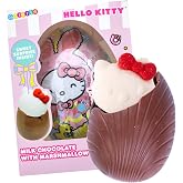 Galerie Hello Kitty Chocolate Easter Egg with Marshmallow, Gift Basket Stuffers for Girls 2.12 Ounces