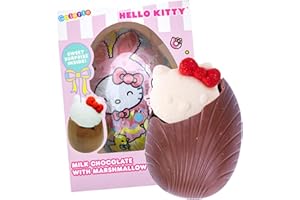 Galerie Hello Kitty Chocolate Easter Egg with Marshmallow, Gift Basket Stuffers for Girls 2.12 Ounces