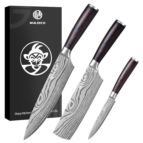 WULEECO KNIFE SET KITCHEN KNIVES – HIGH CARBON...